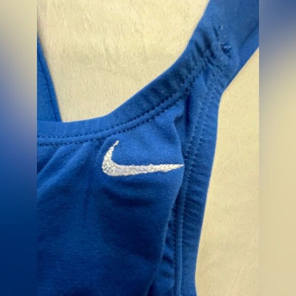 NIKE Womens Royal Blue Performance One-Piece Swimsuit Lined Hydrastrong 32 sz 6 - Picture 6 of 14